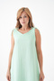 100% Cotton Muslin Fabric Rope Strap Dress Mg-20251 - 6