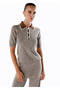 Polo Neck Knitwear Top Natural