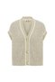 Natural Muline Knitwear Vest - 6
