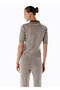 Polo Neck Knitwear Top Natural - 5
