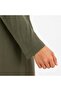 Self-Covered Zippered Prayer Dress - Green - 3