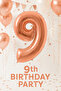 Folyo Rakam 9 Rosegold 40 Inch 100 cm Grabo - 4
