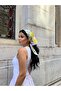 باندانا بتصميم ليموني مع تفاصيل من الدانتيل