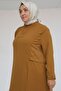 52013 plus size stone detailed crepe dress - mustard - 3