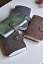 Green Card Holder Genuine Leather Transparent Inside 10 Compartments Small Card Holder Gift Business Card Holder 9 X 7 cm - 8