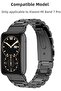 Stainless Steel Metal Bracelet Straps for Mi Band 7 ProRose Gold - 2