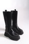 Hegethyl Women's Boots 00123004 Black Rustic Black Suede - 5