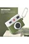 Airpods 4 Case Cover with Keychain | Retro 3D Camera Protective Silicone Design |Green - 7