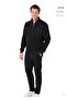 Men's Half Zipper Stand Collar Two Thread 100% Cotton Home Wear Tracksuit Set - 2