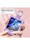 Samsung Galaxy Z Flip 5 Case Cover | Hard PC Phone Case with Ring Holder | Blue - 7