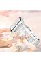 Apple Watch 38mm 40mm 41mm 42mm | Sparkle Diamond Cute 4 Leaf Clover Dressy Metal Band | Silver - 6