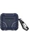 Airpods 4 Case Cover with Keychain | Rugged Hard Shell Case Design |Dark Blue