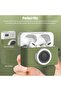 Airpods 4 Case Cover with Keychain | Retro 3D Camera Protective Silicone Design |Green - 5