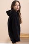 Black Girl's Hooded Cardigan with Hood 21518 - 7