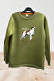 Hunting Hunting English Pointer Hunting Dog Printed Regular Fit 100% Cotton Crew Neck Sweatshirt