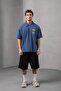 Baskılı Polo yaka Oversize tshirt - 3