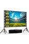 Projector Screen with Stand | | Portable Indoor Outdoor Projection Screen