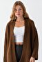 Basic Midi Length Oversize Soft Textured Knitwear Cardigan Aw25Hi0012 - 5