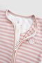 Camisole Modal Pink Zippered Jumpsuit with Gloves and Booties - 5