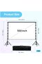 Projector Screen with Stand, 100 Inch Portable Indoor Outdoor Projection Screen - 2