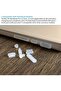 5-Pieces Anti-Dust Plug Kit Compatible for MacBook Pro 13" 15" for MacBook Air 13" - White - 3