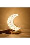 Moon Table Lamp, LED Creative Crystal Lamp, Night Light Dimming Bedside Light with USB Charg - 2