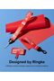 Holder Link Strap Designed for Camera Strap and Phone Strap | Khaki/White (Tarpaulin Red) - 5