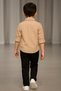 Linen Blend Shirt T-Shirt Pants Set/ Linen Shirt T-Shirt /3-Piece Set - 6