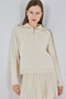 Women's Sweater Skirt Double Set 15938 - Ecru