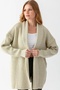 Midi Length Shawl Collar Oversize Knitwear Cardigan Aw25Hi0014 - 6