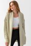 Midi Length Shawl Collar Oversize Knitwear Cardigan Aw25Hi0014 - 5