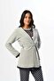 Women's Gray Jacquard Patterned Winter Special Design Dressing Gown Pajama Set - 3