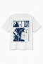 Oversize White Unisex Gigi Perez Printed T-Shirt