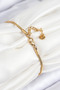 Zircon Stone Eye Charm Model Gold Color Women's Bracelet - Ebj250902W37666 - 2