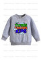 Shark and Dinosaur Printed 3-Pack Unisex Green-Grey-Brown Children's Sweatshirt - 6