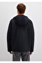 Hooded Black Jacket - 5