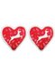 2 Pcs Heart Shaped Deer Pocket Stove, Hand Warmer, Hot Water Bag Pvc 9cm - 2