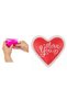 Heart Love Message Pocket Scented Bag, Hand Warmer, Hot Water Bag Pvc 9cm - 5