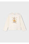 Beige Girl's Printed T-Shirt 4009 - 3