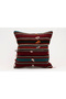 Vintage Throw Pillow Cover Made of Handmade Rug, Wool, 40X40 cm