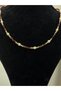 Burgundy Crystal Beaded Necklace - 2