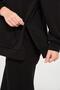 Maternity Side Zipper Hooded Wide Leg Modal Tracksuit Set Black - 7