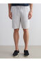 New Season from Güli̇s Gi̇yi̇m Gray Standard Fit Muslin Men's Shorts - 2