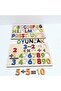 Baaç Educational Wooden 3D Turkish Letter and Number Set Bultak Puzzle