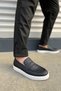 Jy180 Estilo X Laceless Skin Men's Casual Sports Classic Shoes Cbt - Black - 3