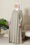 Modest Wear Mother Dress Prayer Dress Viscose Floral Full Length Dress V Robe Fish Dress Plus Size - 3