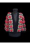 Cardigan with Rose Motif