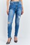 Women Skinny Fit Washed Stretch Jeans, Navy
