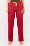 Friends x Women Brand Logo Drawstring Sleepwear Pyjamas, Red
