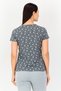 x Rosaline Women 2 Pieces Allover Print Short Sleeve Sleepwear Top, Multicolor - 5